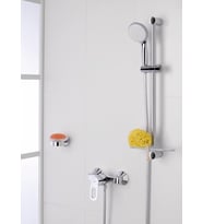 Vitalio Go 100 QuickFix El Duşu 1 Akışlı Düşmeye Dayanıklı Kireç Önleyici Sistem Duş Başlığı Krom 26189000
