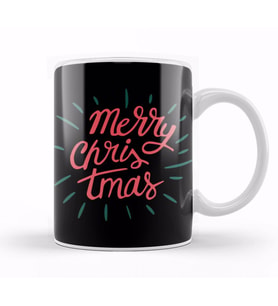 Yılbaşı Yeni Yıl Konseptli Merry Christmas 019 Kupa Bardak Porselen
