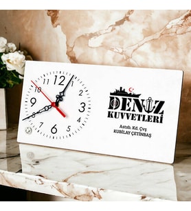 Deniz Kuvvetlerine Hediye Şık Masa Saati
