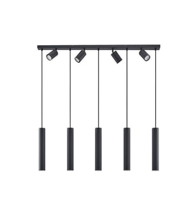 Rsylight Masa Üstü 9 Lu Led Avize Siyah Led Spot Bar Ve Tezgah Üstü Led Avize Panasonıc Günışığı Ampullü