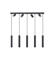 Rsylight Masa Üstü 9 Lu Led Avize Siyah Led Spot Bar Ve Tezgah Üstü Led Avize Panasonıc Günışığı Ampullü
