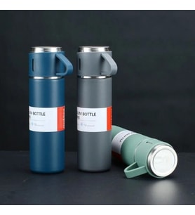 Dodes Paslanmaz Çelik Bardaklı Termos Seti 500 ML