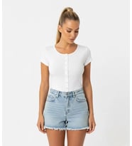 Kadın Bisiklet Yaka Çıt Çıt Kapama Slim Fit Viscon Bluz 26038