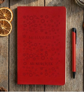 Kişiye Özel Muhasebeci Defter Hediyesi (Kırmızı)