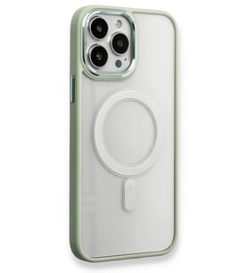 Durukar® iPhone 14 Pro Max Kılıf Room Magneticsafe Silikon - Su Yeşili