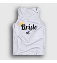 Presmono Unisex Beyaz The Bride Gelin Düğün Evlilik Atlet 534340tt (Beyaz)