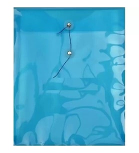 Abka Dosya Körüklü İplikli Mavi Dosya (3 Lü Paket)