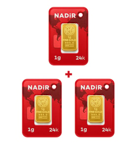 Nadir Gold 24 Ayar 3 Gram Külçe Altın