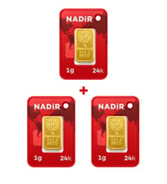 Nadir Gold 24 Ayar 3 Gram Külçe Altın