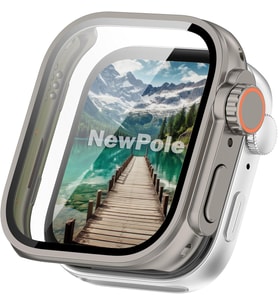 Huawei Watch Fit 3 için Ekran Koruyucu Kılıf - Watch Ultra 2 Görünümü Veren Tam Kaplayan Kasa Koruyucu - Huawei Watch Fit 3 ile Uyumlu (Titanyum)