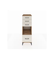 Kronos Dolap Tek Raflı 4 Çekmeceli 44x59x134 Çam-Aytaşı