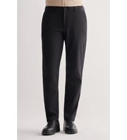 Siyah Yan Cep Düz Paça Pamuklu Comfort Fit Chino Casual Pantolon 1003255166