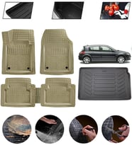 Renault Megane 2 Hatchback 2002-2009 Uyumlu Paspas Araca Özel Bagaj Havuzu MBS Bej