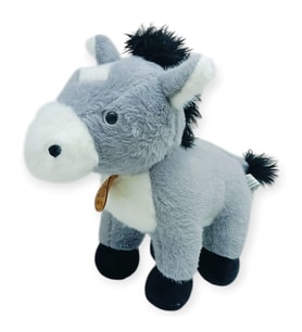 Peluş Hayvanlar Sesli 30 cm At - Gri