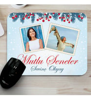 Kişiye Özel Fotoğraflı Mutlu Seneler Mouse Pad