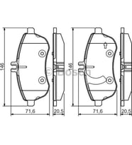 Bosch Fren Balatası Ön 146Mm E Serısı W212 E 200 Cgı 09