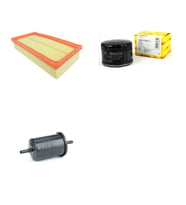 Bosch Filtre Bakım Seti Renault Clio III 1.4 1.6 Benzinli 2005-2011 Hava + Yağ f. + Yakıt Filtre Bosch