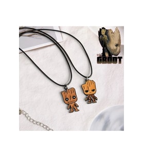 Groot Best Friends Arkadaşlık Ikili Kolye Çift Kolye (Gümüş)