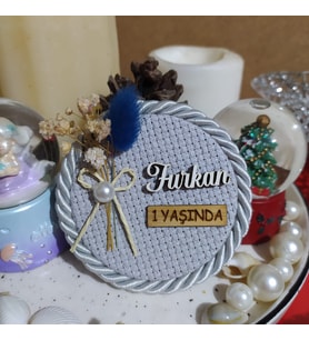 Söz-Nişan-Nikah-Kına magneti-Bebek Hediyelik Hasır Magnet