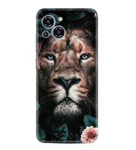 Reeder S23 Max Pro Kılıf Resimli Desenli Baskılı Silikon Leon Flowers 1307