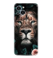Reeder S23 Max Pro Kılıf Resimli Desenli Baskılı Silikon Leon Flowers 1307