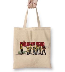The Walking Dead Simpsonized Bez Çanta Uzun Saplı
