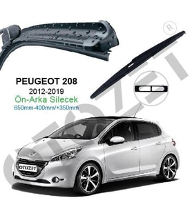 OTOZET Peugeot 208 Ön - Arka Silecek Süpürge Seti