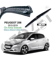 OTOZET Peugeot 208 Ön - Arka Silecek Süpürge Seti