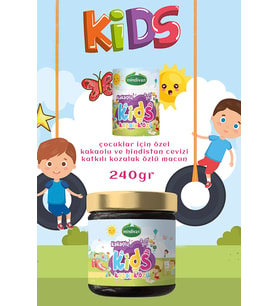 Mindivan Kids Çocuklar Için Özel Kakaolu Kozalak Macunu 240gr