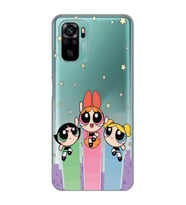Redmi Note 10/Note 10S Uyumlu Powerpuff Girls Desenli Şeffaf Telefon Kılıfı