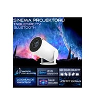 Yüksek Çözünürlüklü Taşınabilir 4K Android Led Ev Sinema Projeksiyonu