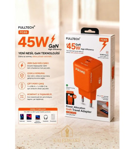 Kalemhane 45W Gan Travel Adaptör ve Kablo 1M