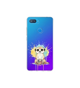 Xiaomi Mi 8 Lite ile Uyumlu Splash Mirket Tasarımlı Şeffaf Silikon Kılıf
