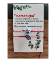 Marteniçka Seramik ve Nazar Boncuklu İkili Bileklik
