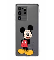 Samsung Galaxy S20 Ultra  Kamera Korumalı Kapak Mickey Mouse Tasarımlı  Şeffaf Kılıf