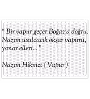 Nazım Hikmet Vapur Şiiri Puzzle 240 Parça Yapboz