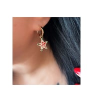 XUPING KIRMIZILI YILDIZ CHARM KÜPE-GOLD RENK ACR8377