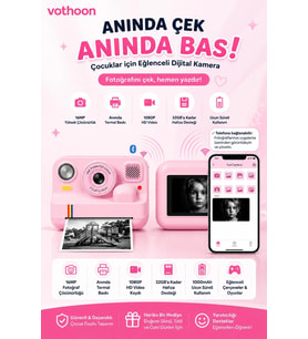 Çocuk Anında Baskılı Fotoğraf Makinesi 16MP Dijital Kamera 1080P Video WiFi