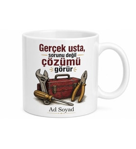 Tamirci Usta Arıza Bulanlara El Aletleri Çantası Çözüm Kupa Bardak Hediye