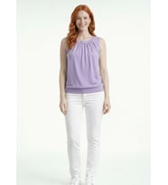 Kadın Kolsuz Slim Fit Triko Bluz