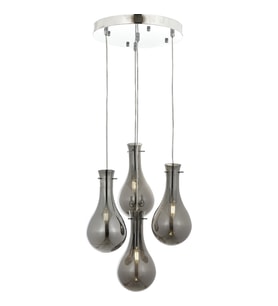 AVONNI AV-60092-4KT Krom Kaplama Modern Avize E14 Metal Cam 40cm