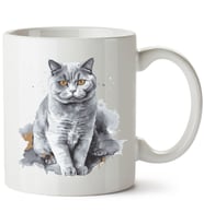 Kedi Baskılı Porselen Kupa Bardak