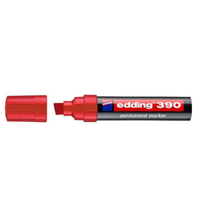 Edding 390 Permanent Markör 12 mm Kesik Uç KIRMIZI 