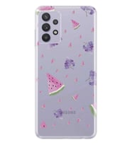 Kılıfland Samsung Galaxy A32 Kılıf Silikon Resimli Kapak Summer Fruits Stok 197