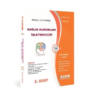 Egem Eğitim Yayınları Aöf Sağlık Kurumları Işletmeciliği 2.sınıf 3.dönem Güz Dönemi Konu Anlatımlı Soru Bankası (Çok Renkli)