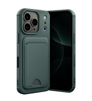 Iphone 17 Kelvin Kartvizitli Silikon - Koyu Yeşil