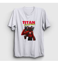Presmono Unisex Beyaz Titan Speakerman Skibidi Toilet T-Shirt 482590tt (Beyaz)