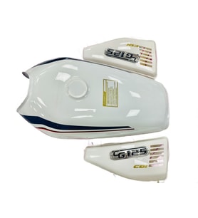 Cg 125 Depo+Yan Kapak Beyaz Set