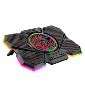 Rampage S47 COOLFLOW 5 Adet Kırmızı Led Fan 1 Usb 7 Farklı Kademe Ayarı 10 17.3 Notebook Soğutucu Stand