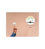 Umrah Mubarak Etiketleri Hediye Sticker Gift Umre Hajj Yuvarlak Mat Etiket 4 Cm (40 ADET)